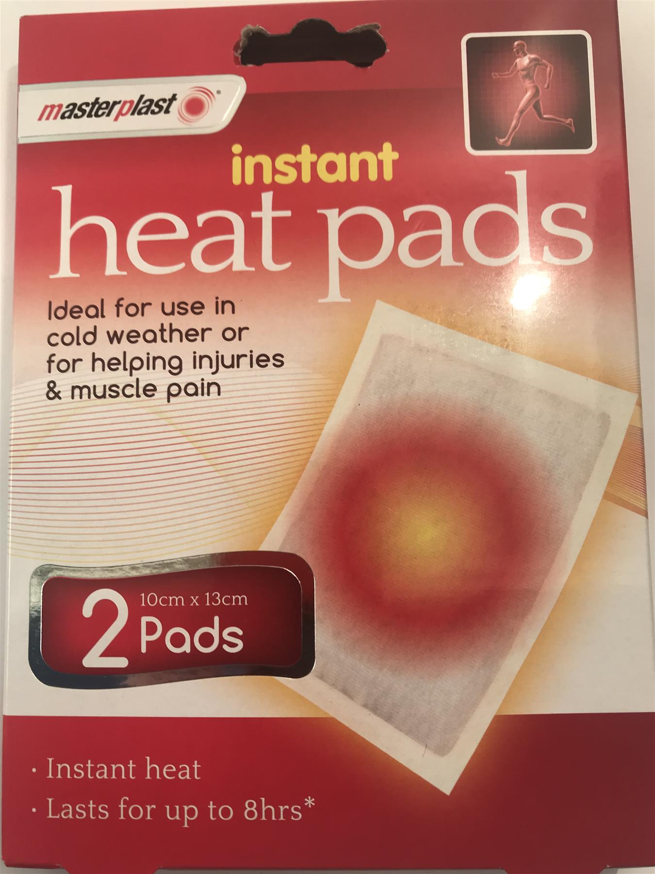 Instant Heat Pads for Injuries And Muscle Pain (2 Pads)
