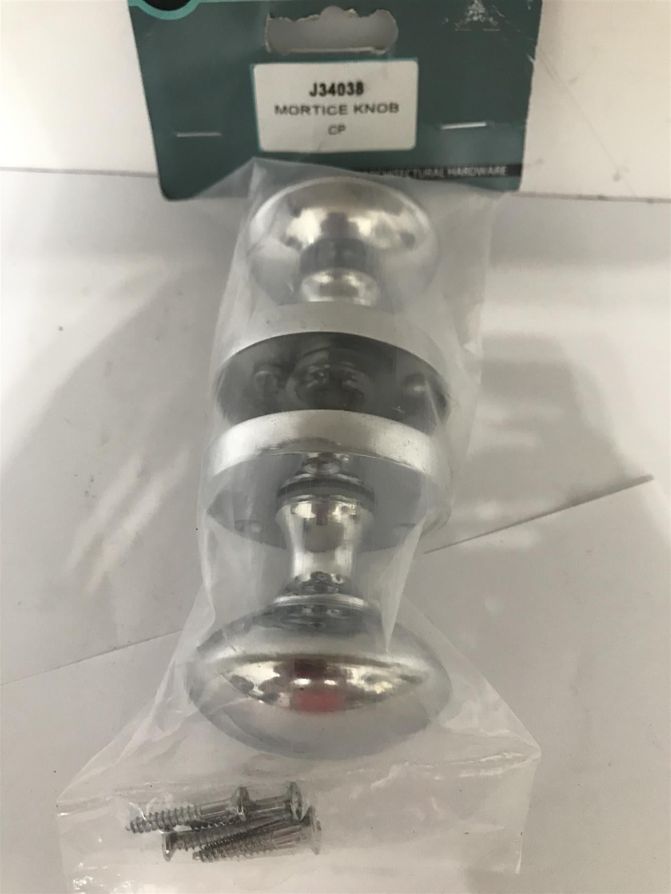 Eclipse Chrome Mortice Knob with Screws CP chrome J34038