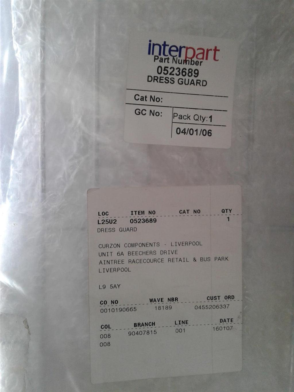 BAXI VALOR  0523689 Dress Guard