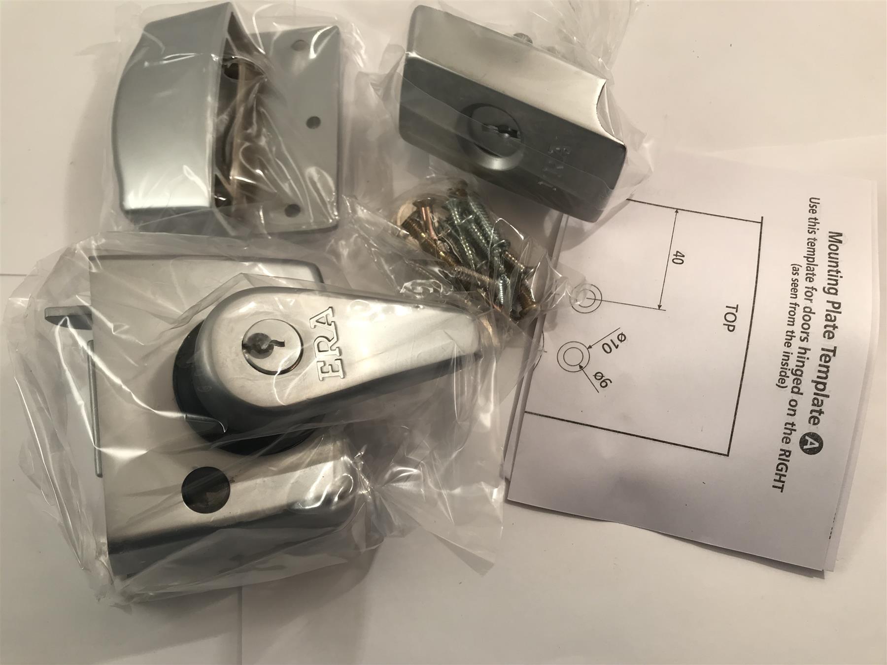 Era High Security Night Latch 1830-35-1 Satin Chrome 40mm