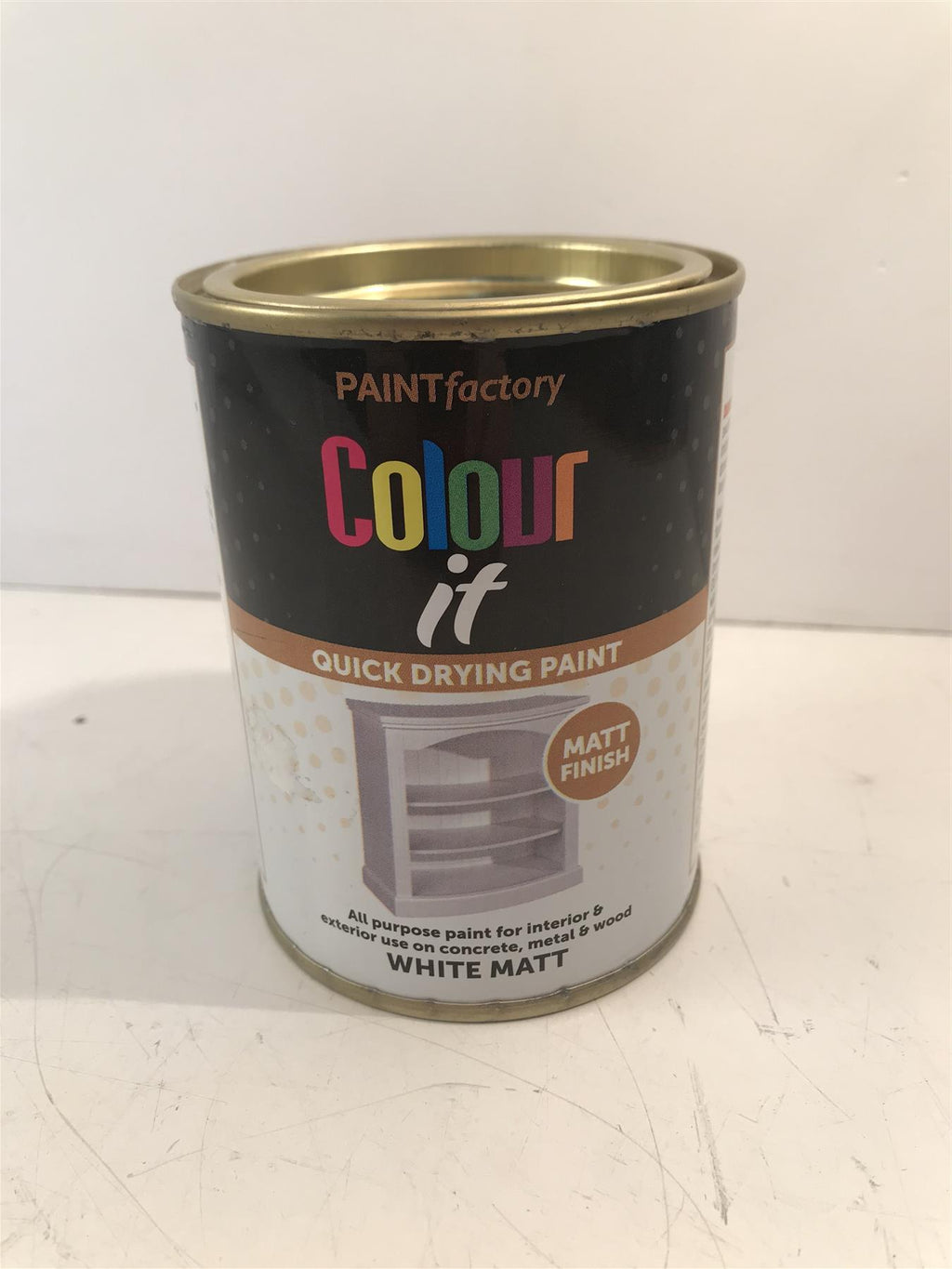 White Matt Quick Drying Paint 300ml