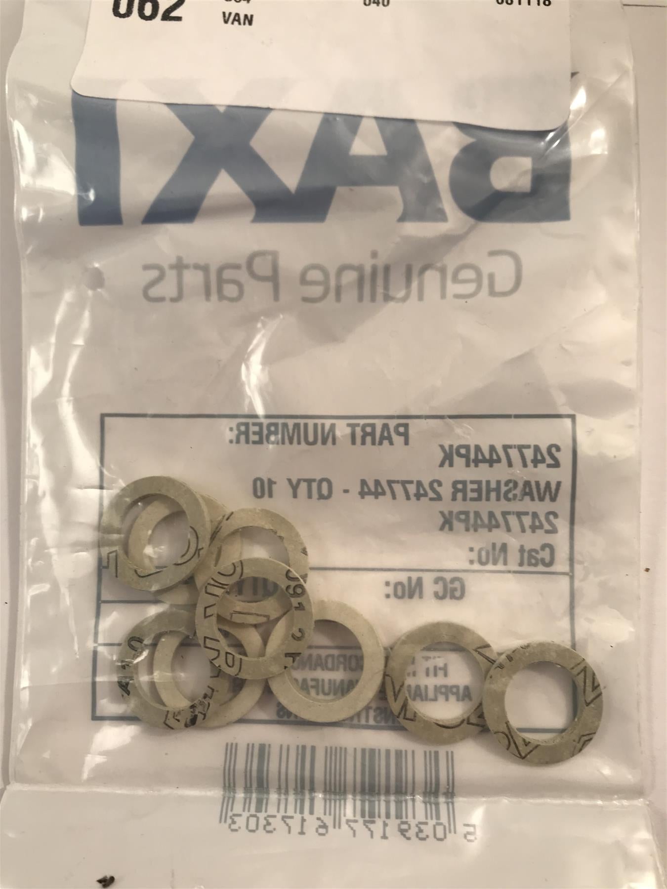 BAXI COMBI Instant HE 80 & 105 Boiler Sealing Washer (Pack of 20) 247744PK