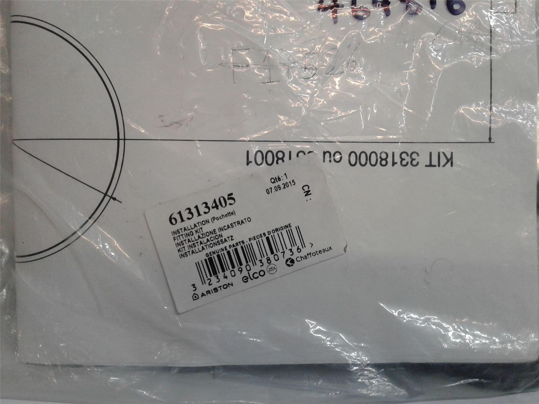NEW ARISTON 61313405 FITTING KIT