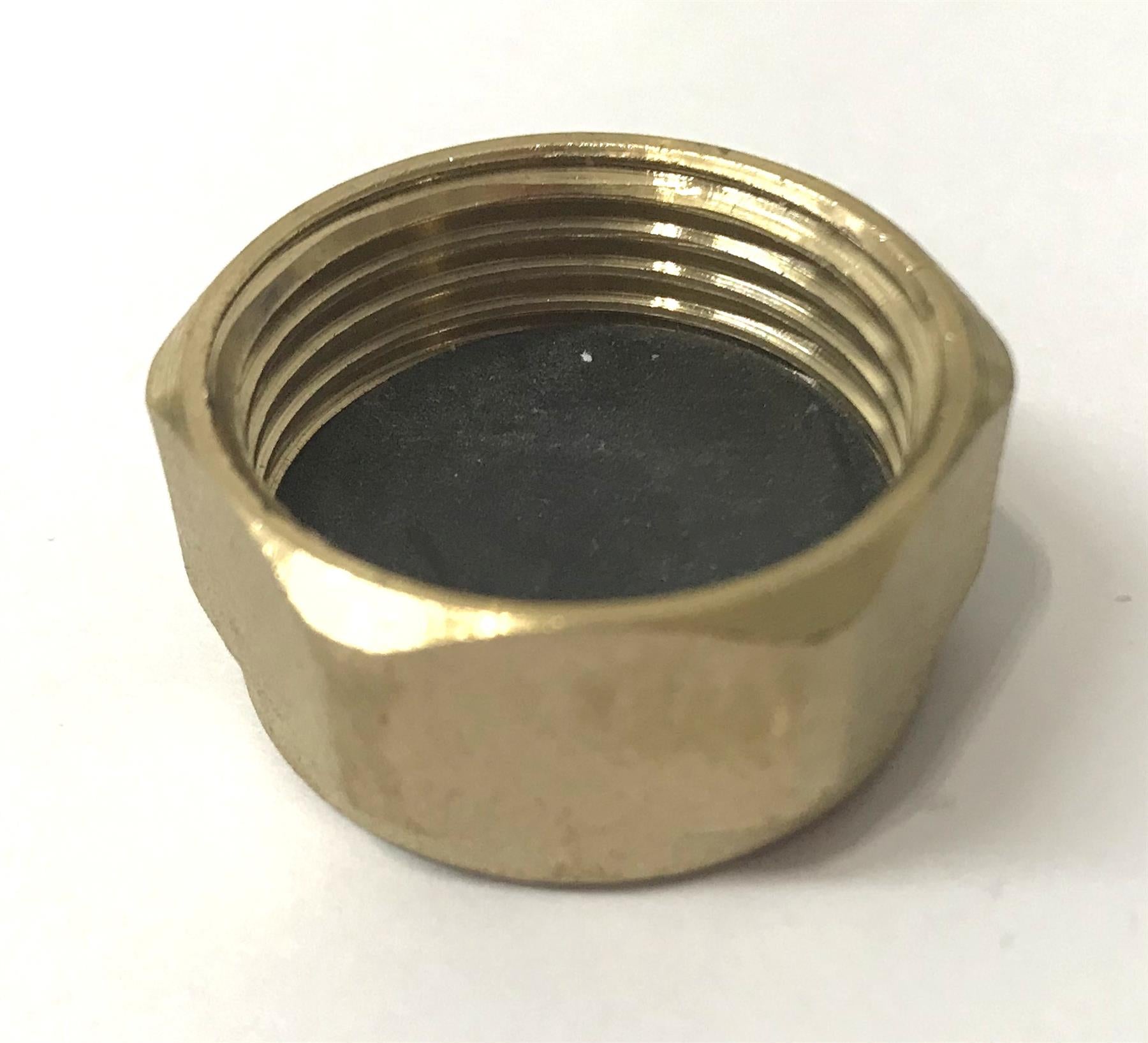 BRASS FEMALE BLANKING CAP STOP END SIZES 3/4" BSP