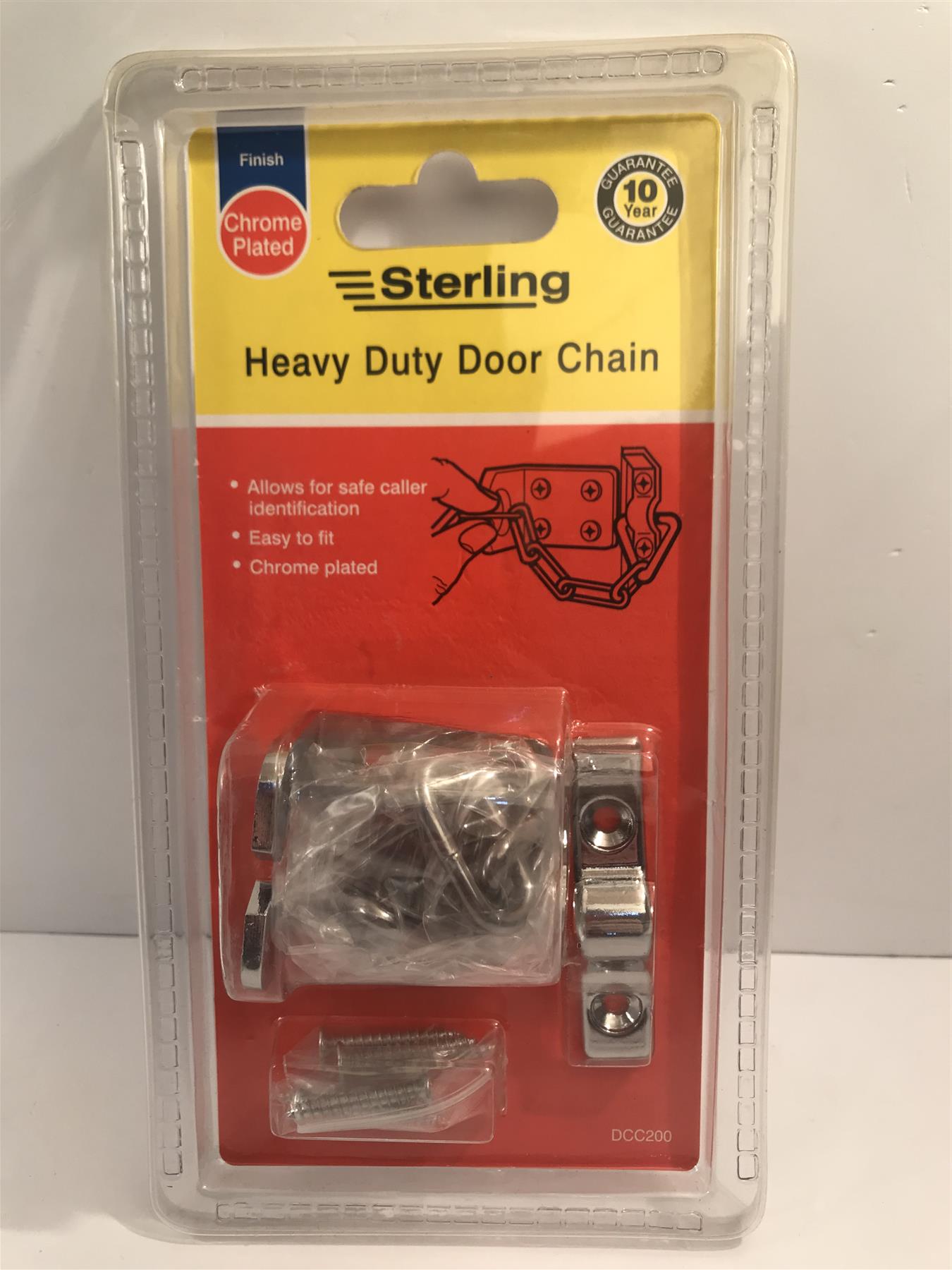 Sterling DCC200 Heavy Duty Chrome Plated Door Chain
