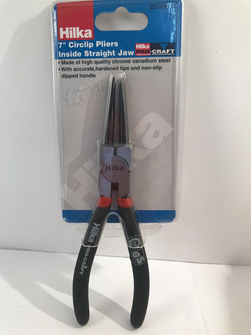 Hilka 25181007 7" Inside Straight Jaw Circlip Pliers
