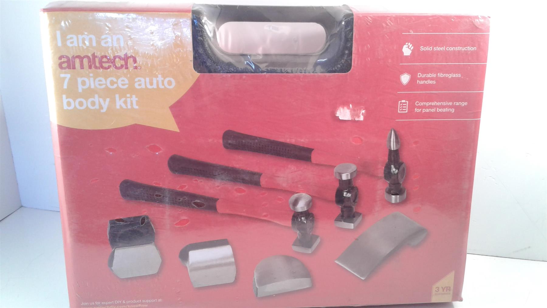amtech 7pc AUTO BODY CAR DENT REPAIR TOOL KIT