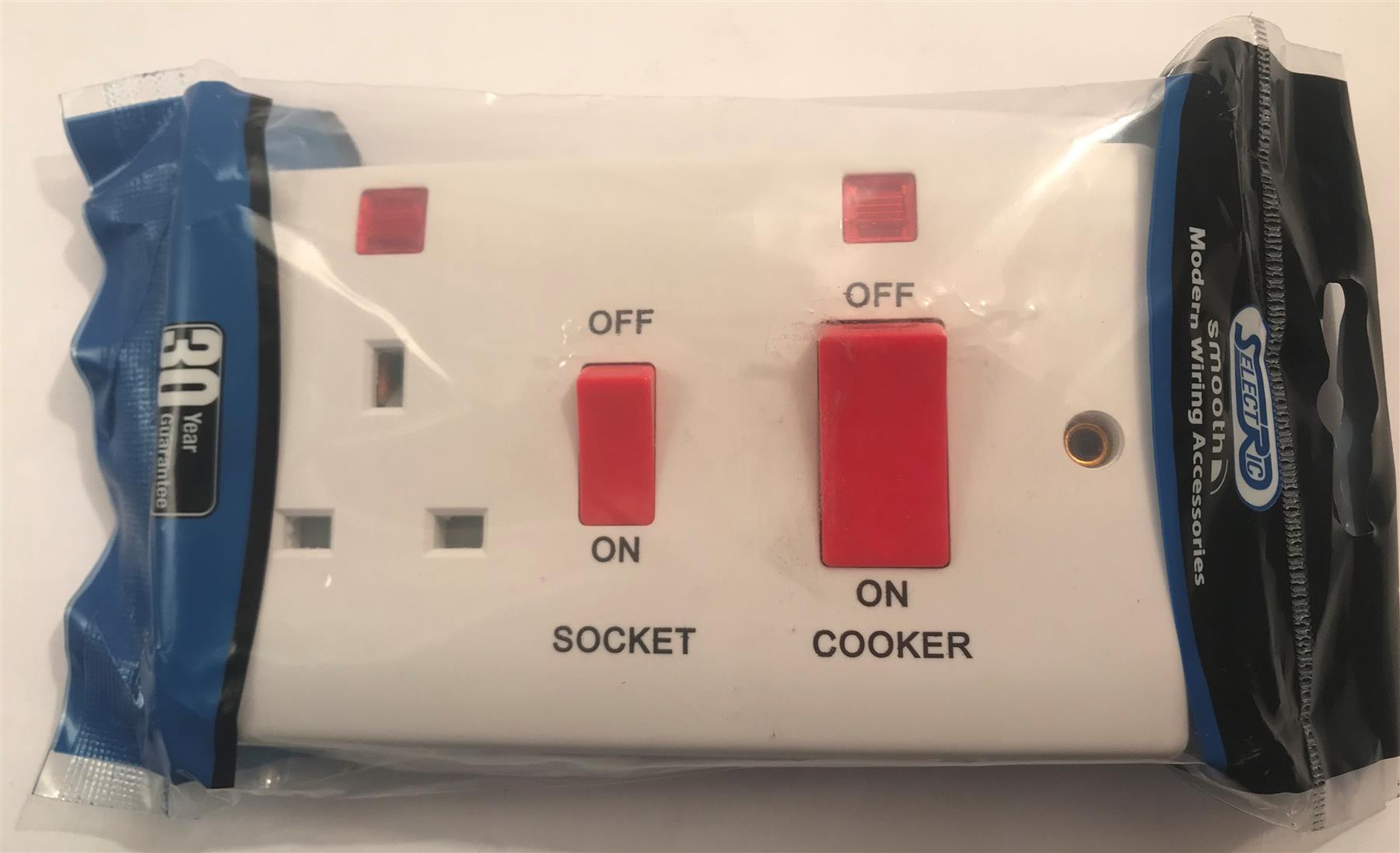 Selectric Smooth 45A Cooker Unit with 13A Switched Socket & Neons  SSL533