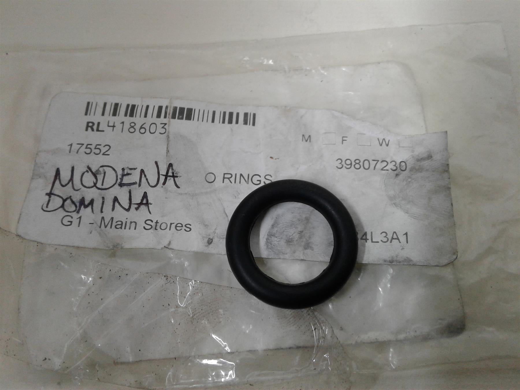 NEW FERROLI MODENA PUMP O RING 17x4.5 39807230 (EACH)