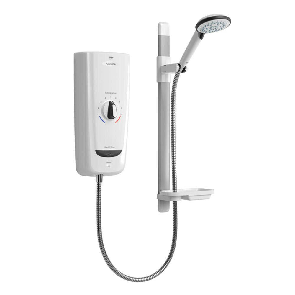 Mira 1.1785.001 Advance 8.7kW Thermostatic Electric Shower White Chrome
