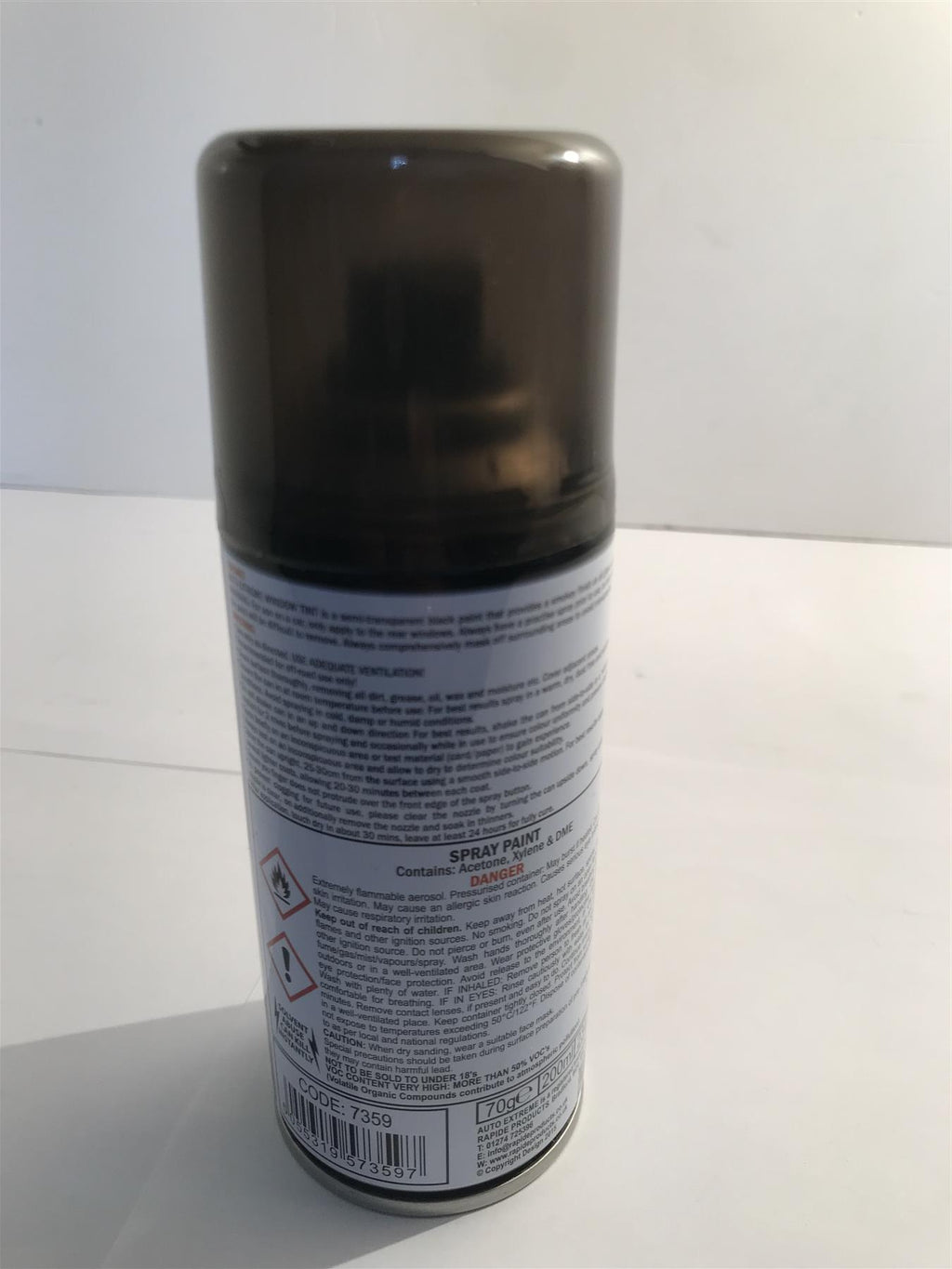 Auto Extreme Automotive Car Window Tint Spray Paint Black 7359 200ml