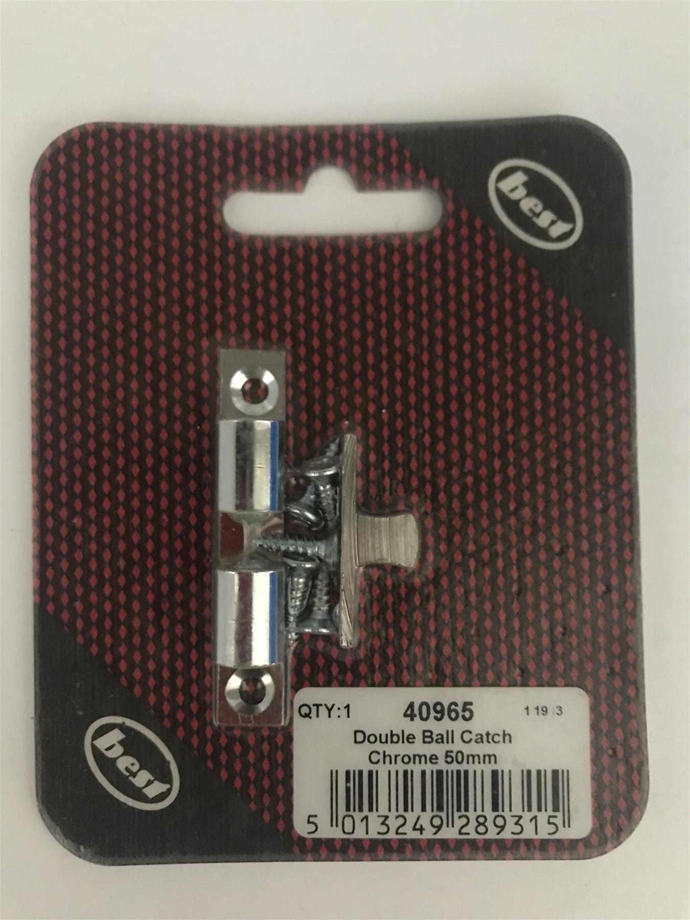 Best Double Ball Catch Chromed Brass 50mm  40965