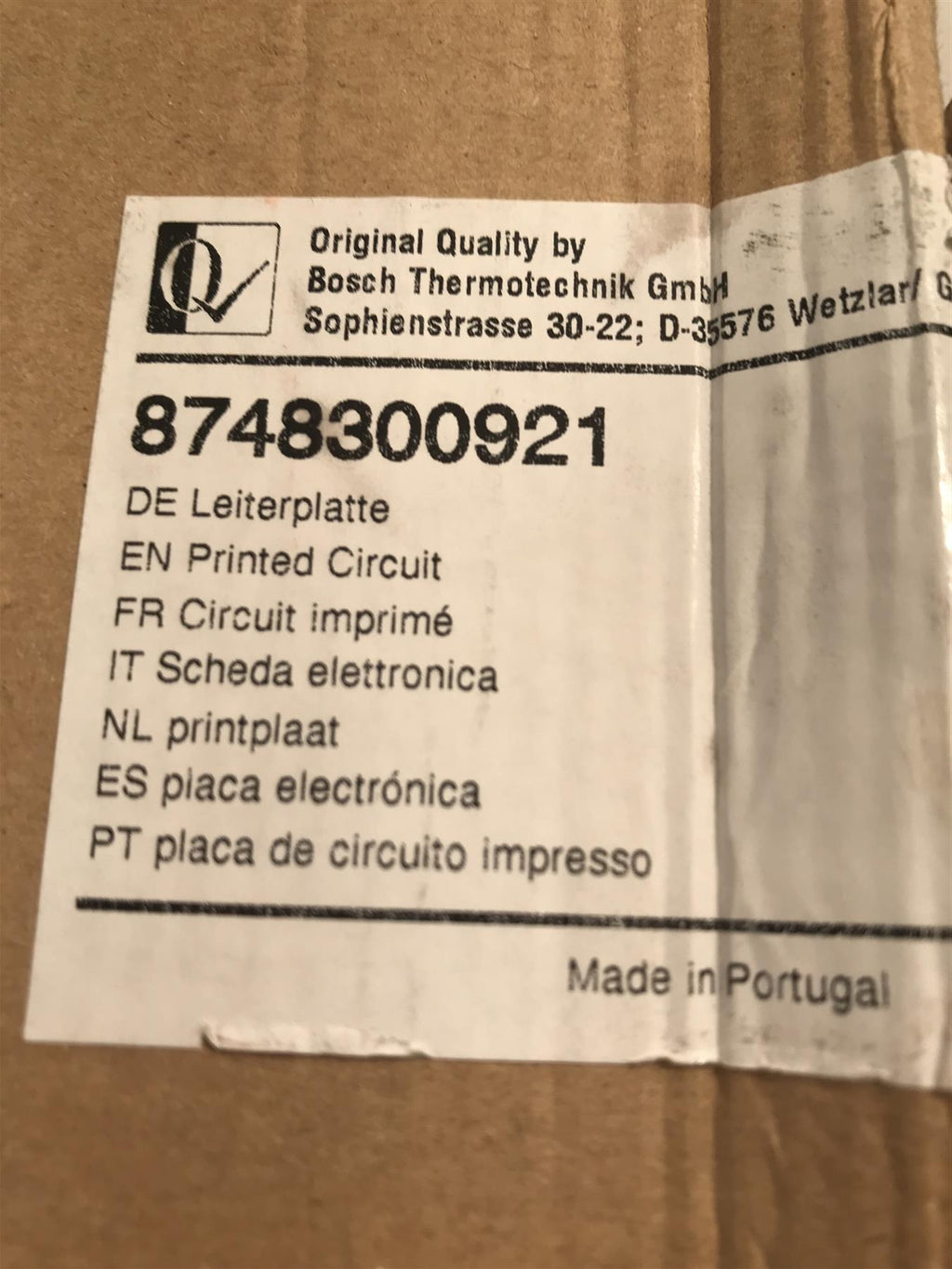 New Genuine Worcester Bosch Greenstar PCB 8748300921