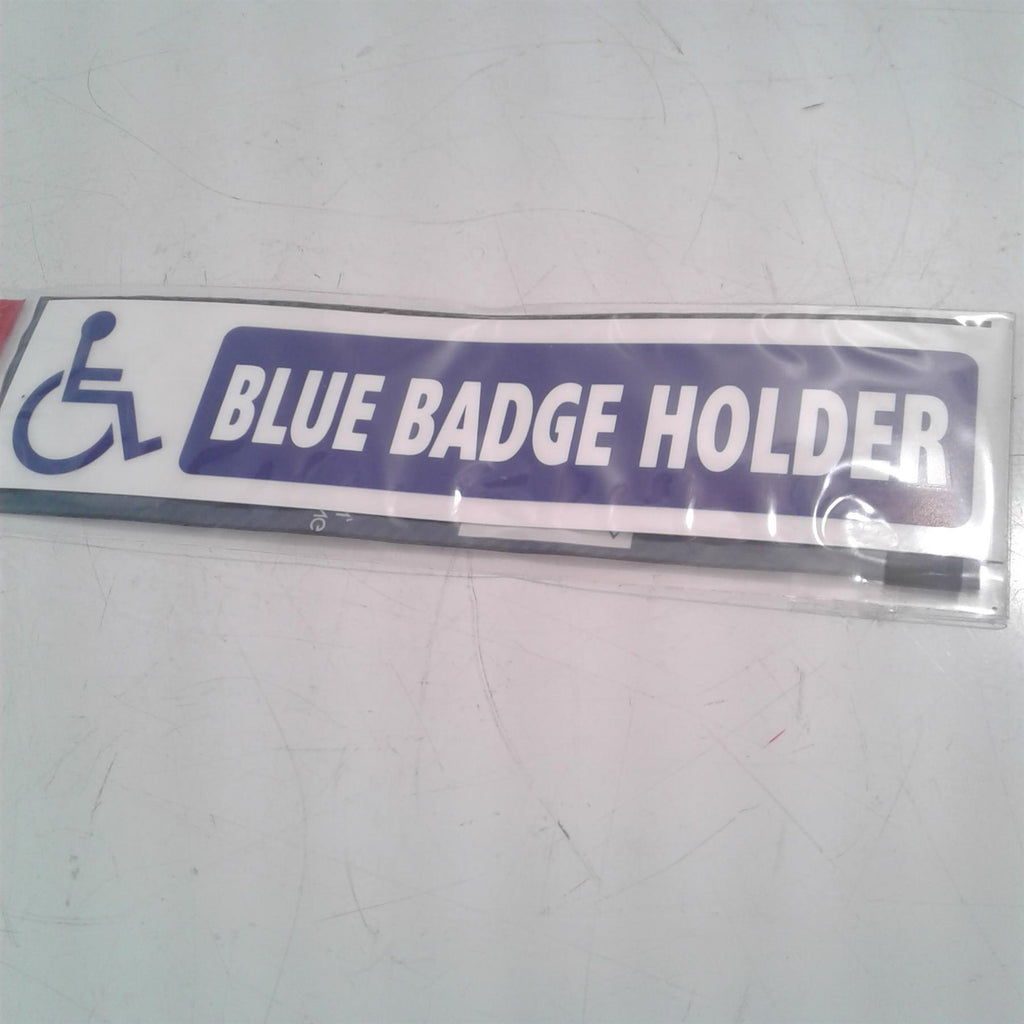 Blue Badge Holder Adhesive Sign