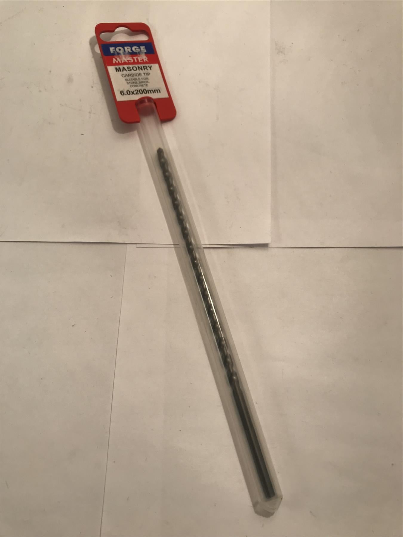 Forge Master Masonry Drill Bit 6 x 200mm  FMMAS6200