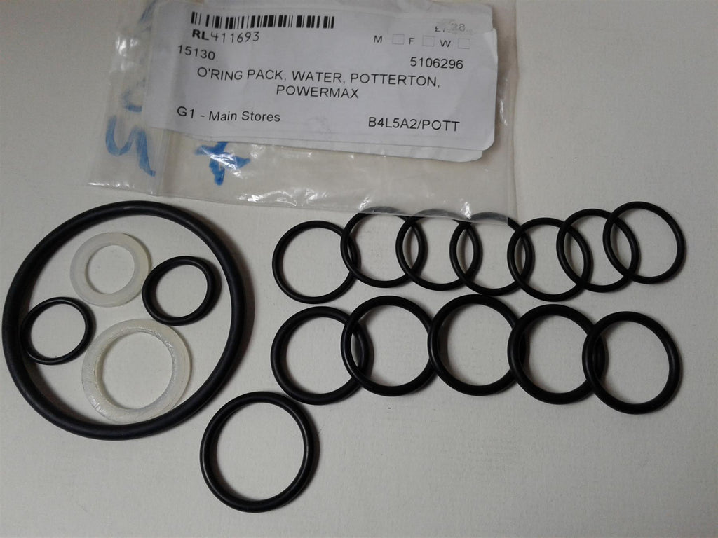 NEW POTTERTON POWERMAX 5106296 O RING KIT WATER PIPE