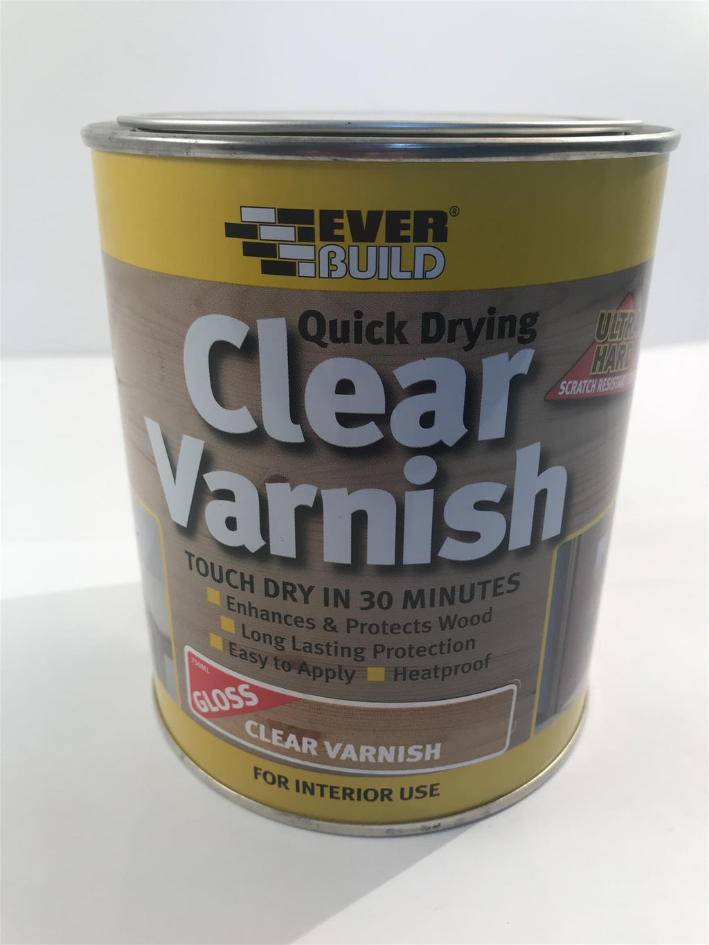 EVERBUILD QUICK DRYING VARNISH WOOD 750ML QUICK DRY GLOSS