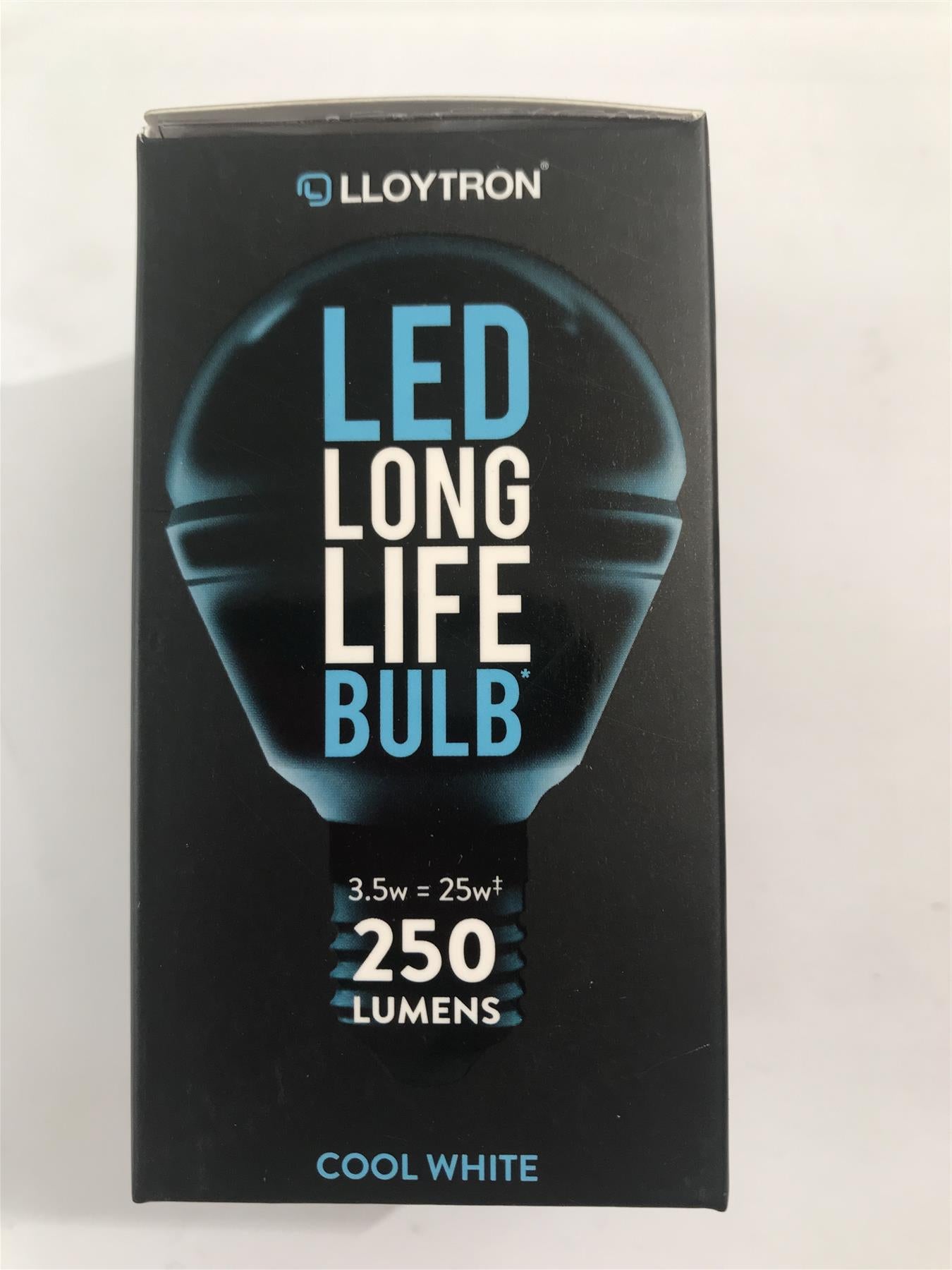 Lloytron  3.5w 250lm LED Long Life Bulb E27-CW 5600K (Cool White)  B5810ELC