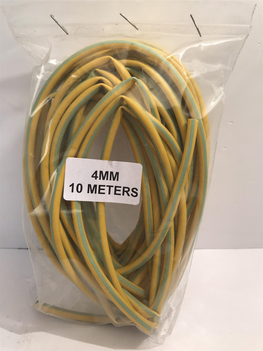 Green/Yellow PVC Sleeving 4mm x 10m