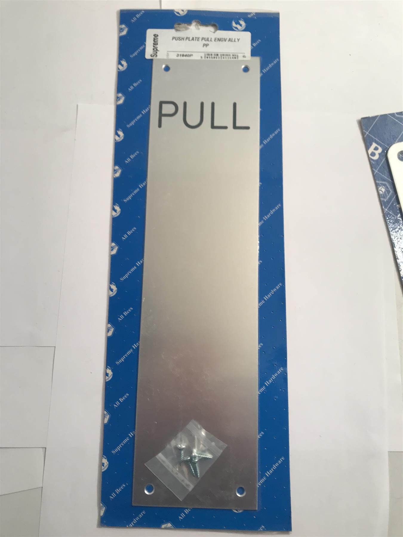 Supreme Engraved Push Plate 300 x 75mmn  31640P
