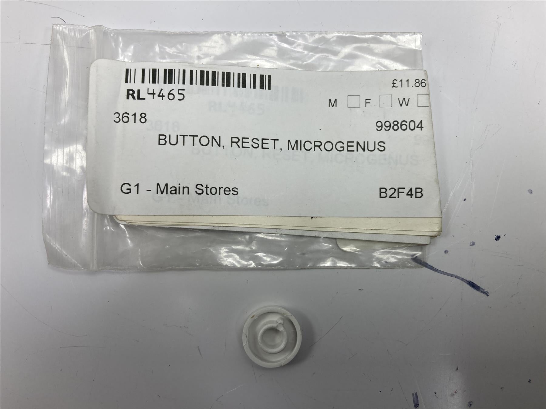 ARISTON MTS RESET BUTTON ART. 998604 RADI BOILER MINICODEX 23 27 MFFI