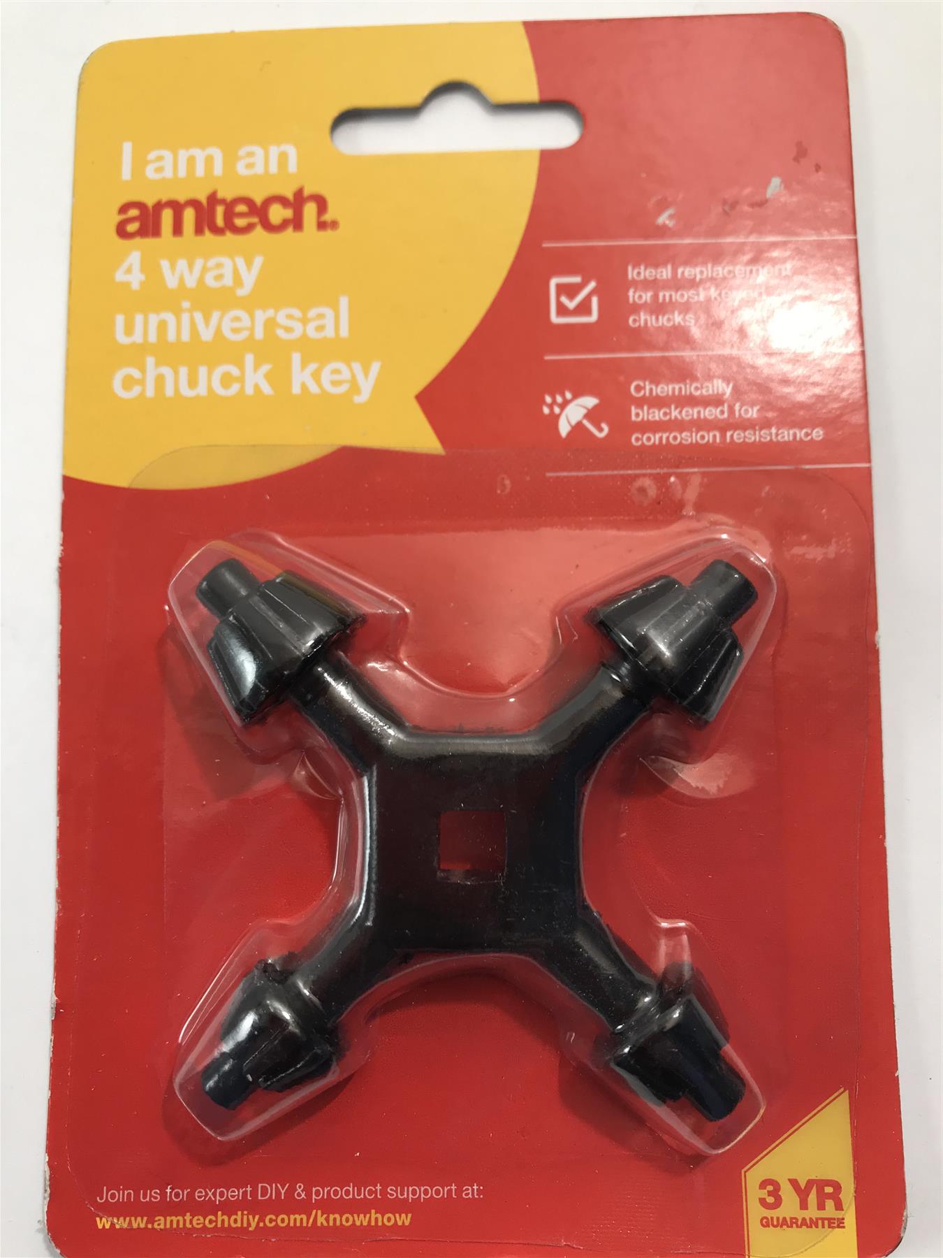 Amtech 4 Way Universal Chuck Key  F0650