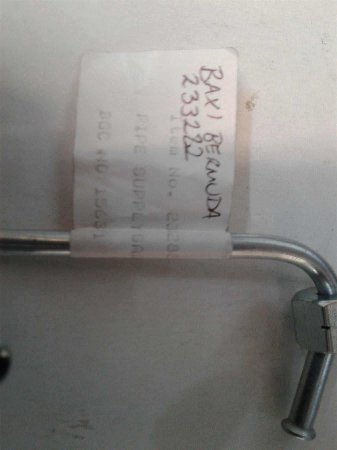New Baxi BERMUDA C4 C5 boiler gas supply tap pipe assembly 233282