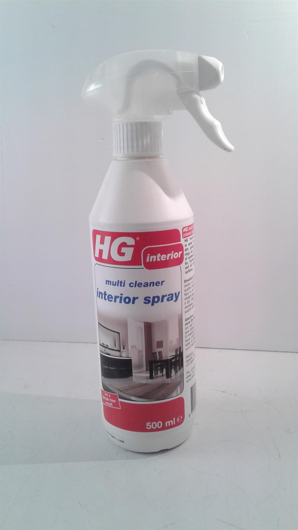HG MultiCleaner Interior Spray 500 ml  for a streak-free result