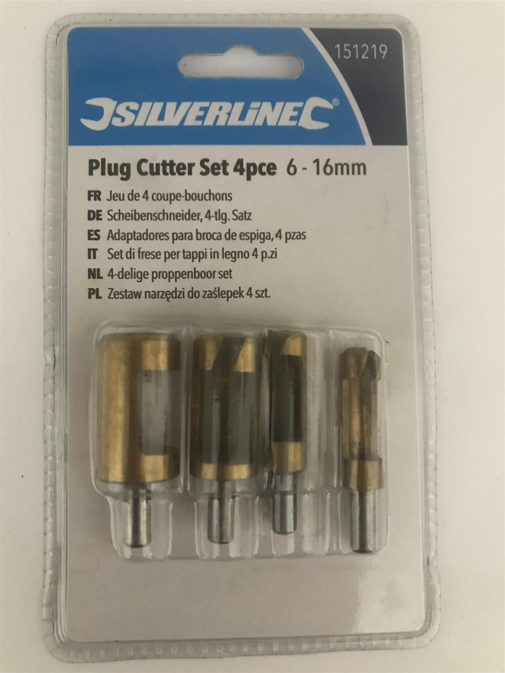 Silverline 4pc Plug Cutter Set 6-16mm  151219