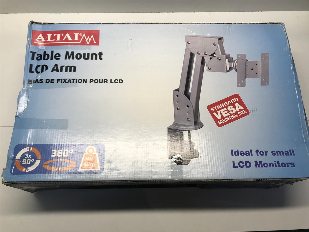 ALTAI TABLE MOUNT LCD ARM VESA 75x75 100x100 MAX 5kg