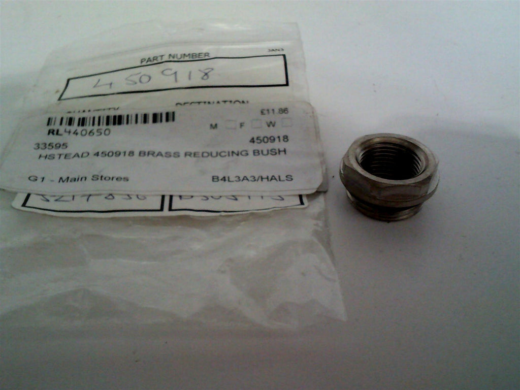 HALSTEAD BRASS REDUCING BUSH 1/2" TO 3/8" 450918