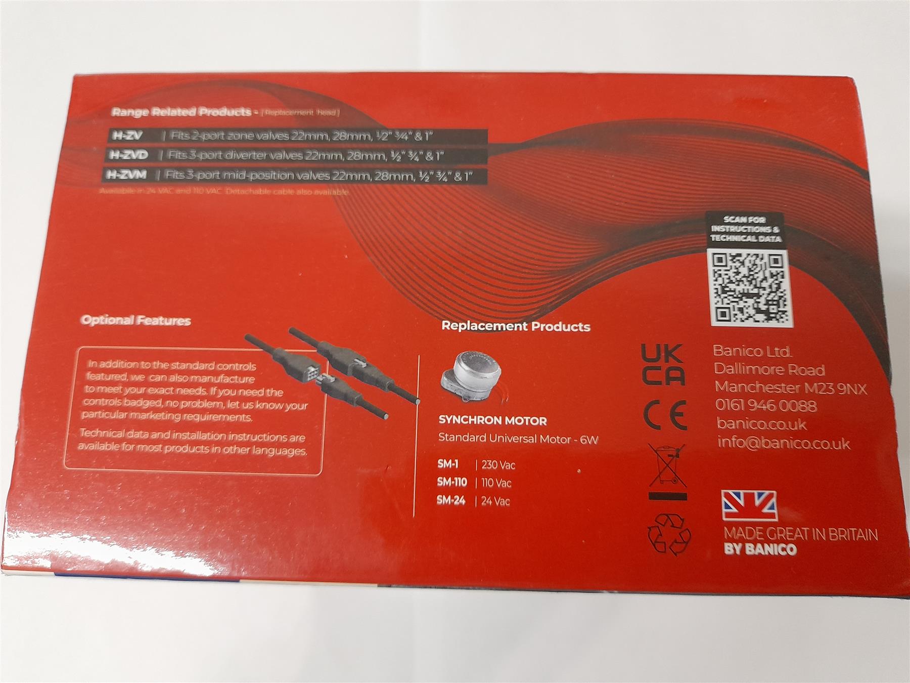 Banico H-ZV Motorized Spring Return Replacement Head