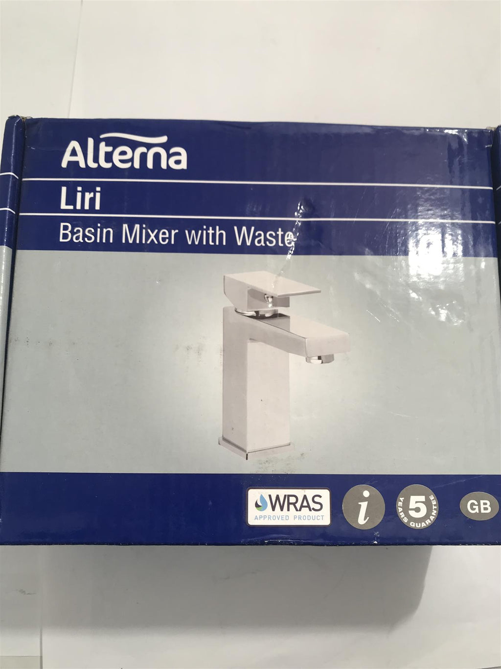 Alterna Liri Basin Mixer With Waste 105 x 160mm Chrome  ALT10014
