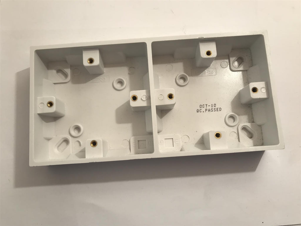 Selectric 2 Gang 30mm Deep Surface Pattress Box  LG838-25