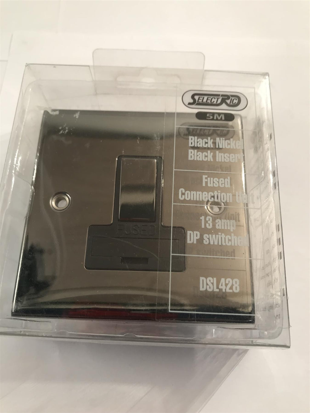 Selectric Black Nickel 13a Fused DP Switched Black Insert  DSL428
