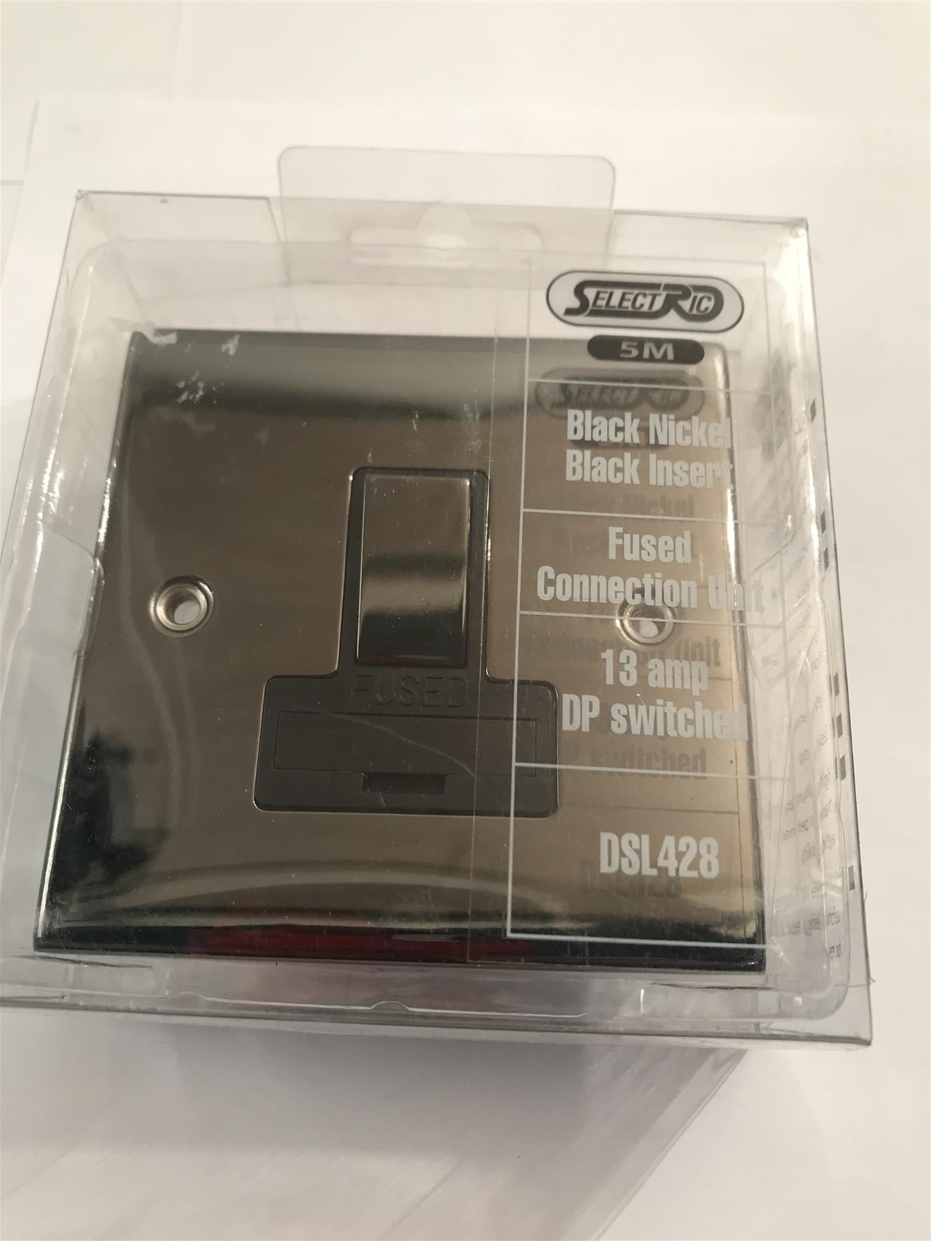 Selectric Black Nickel 13a Fused DP Switched Black Insert  DSL428