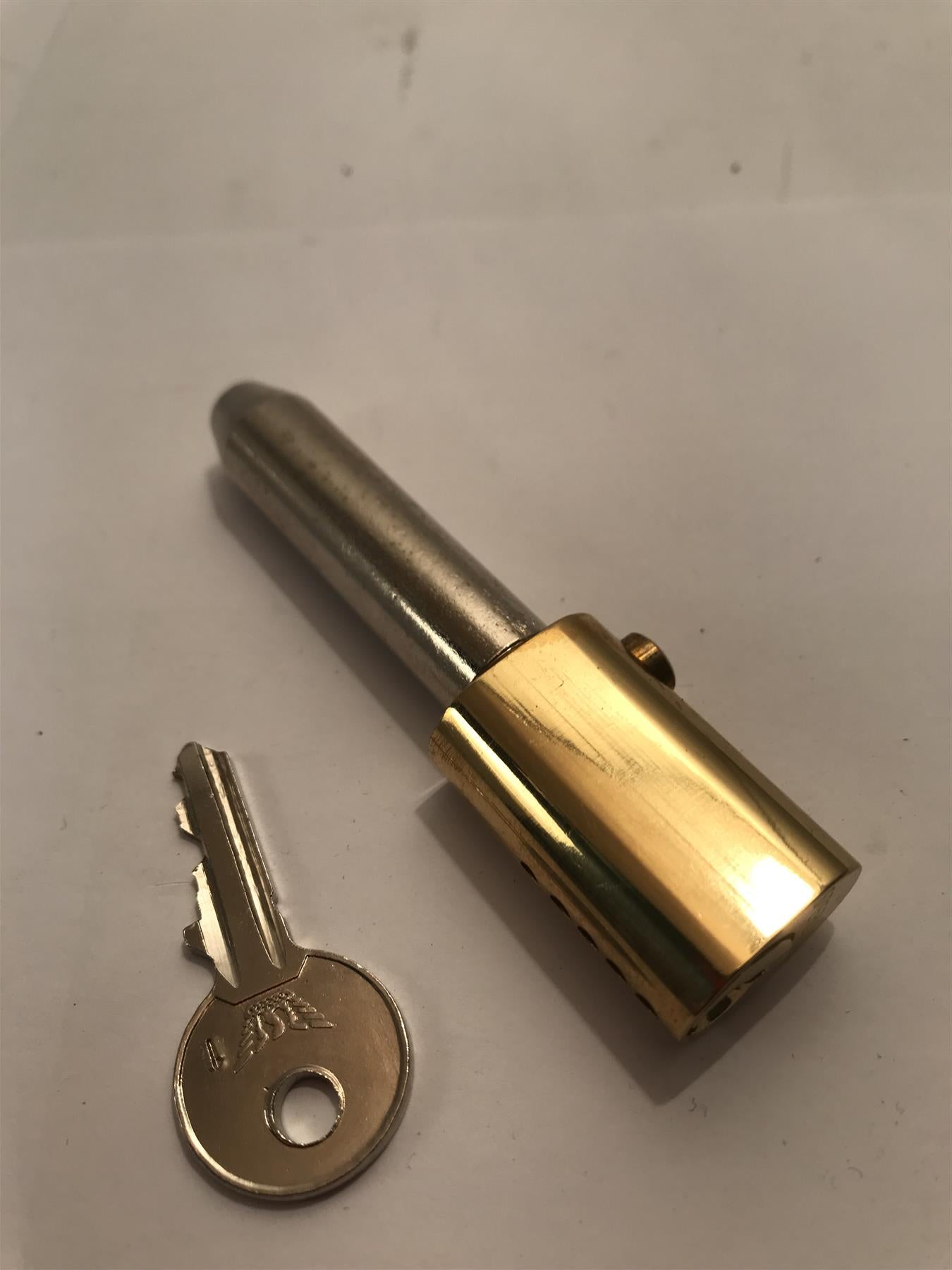 Sterling Brass Bullet Lock with key  BLO1KA