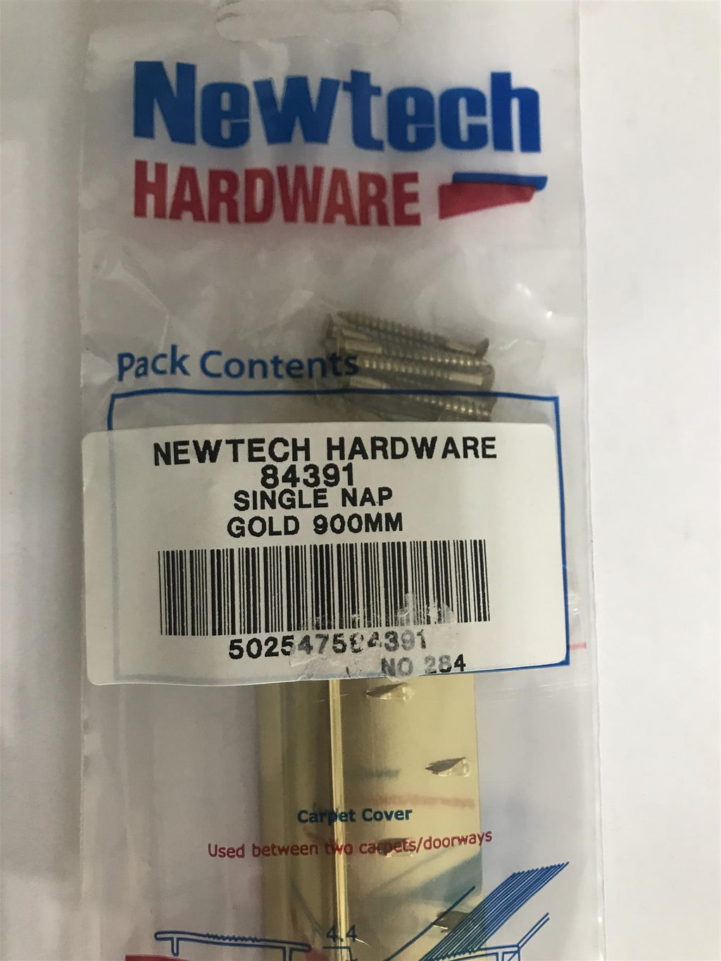 Newtech Single Nap Carpet Trim Gold 900mm 84391