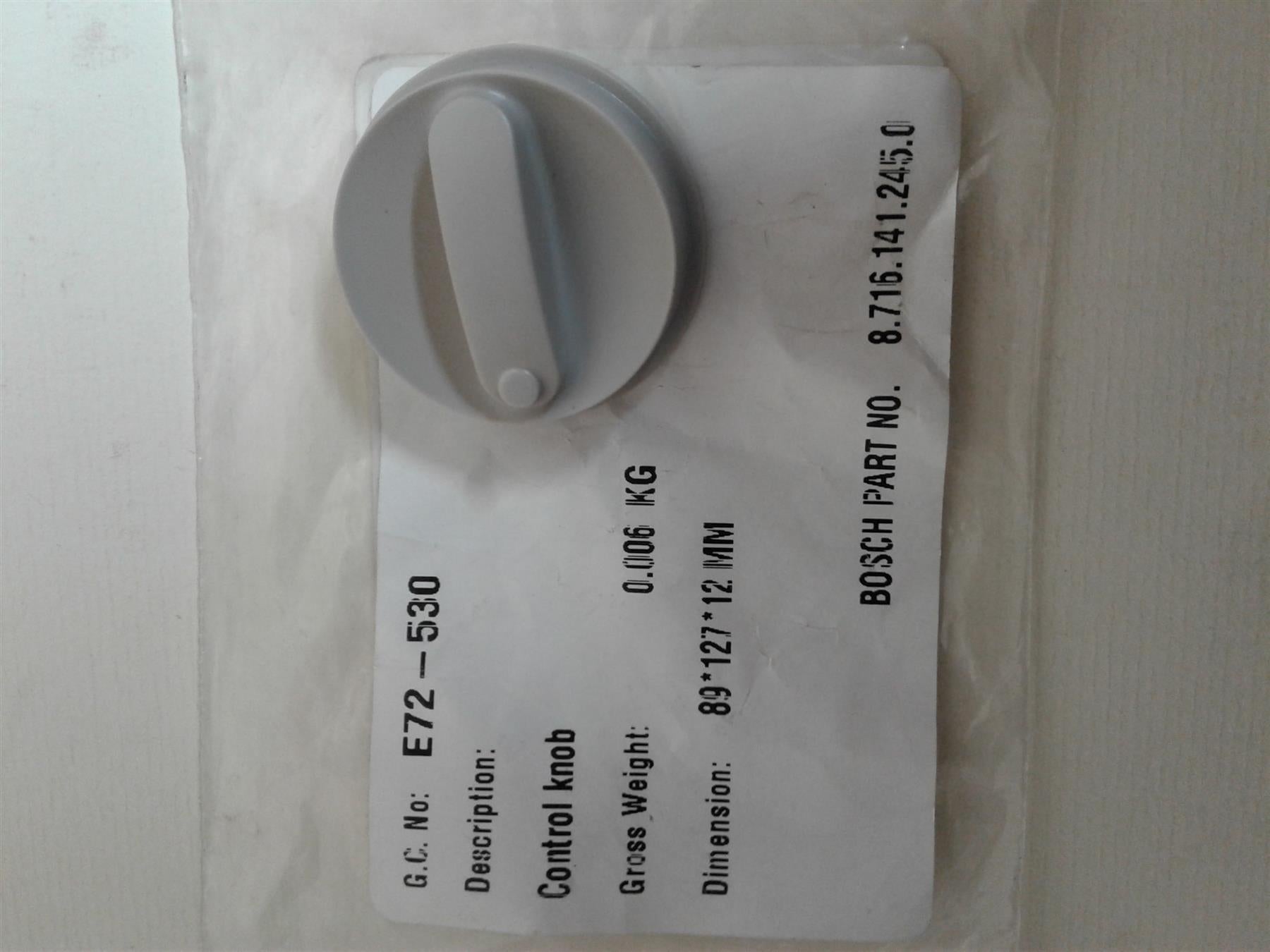 NEW BOSCH WORCESTER CBI BOILER 87161412450 CONTROL KNOB DIAL