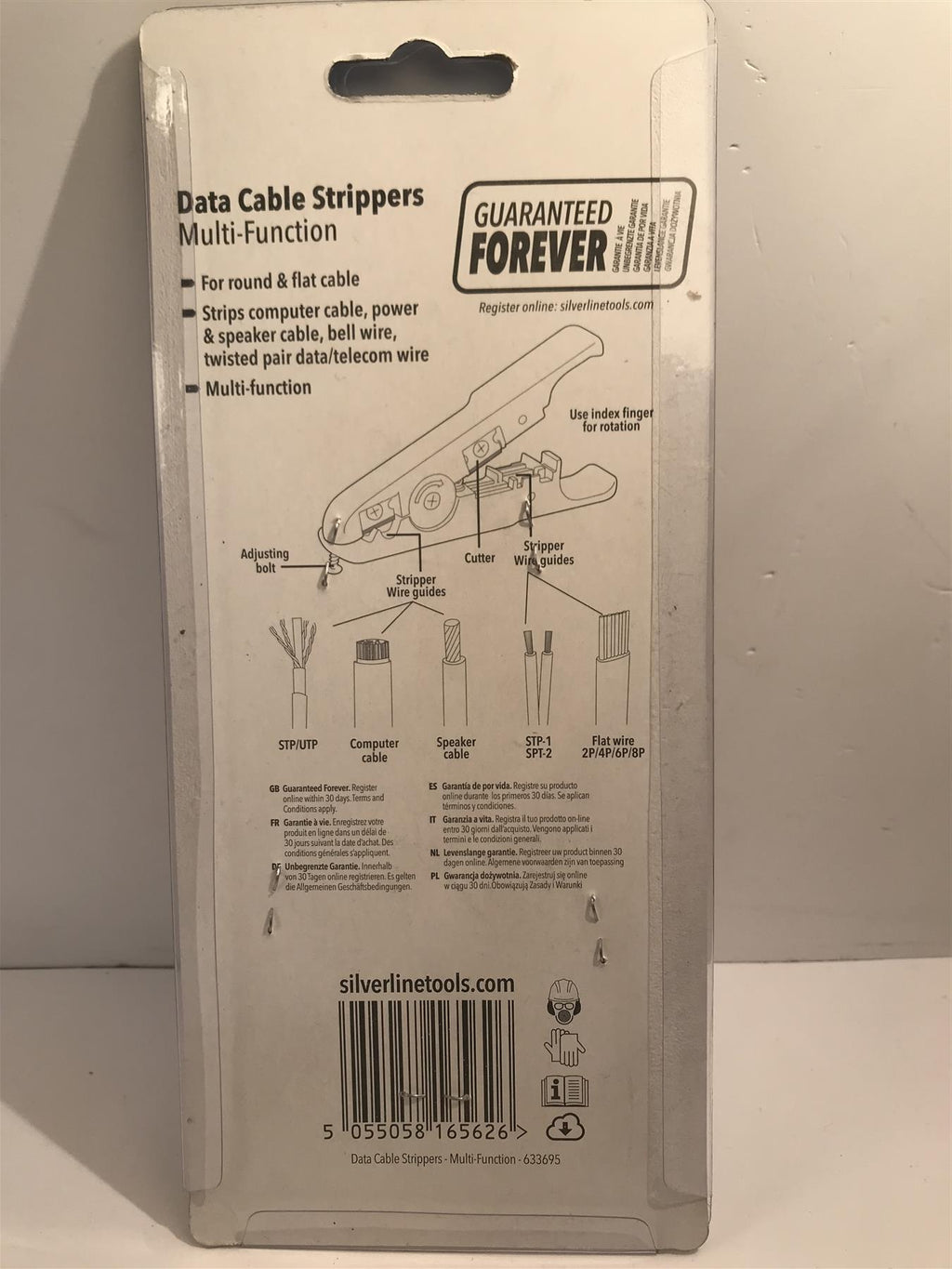 Silverline 633695 Data Cable Strippers Multi-Function