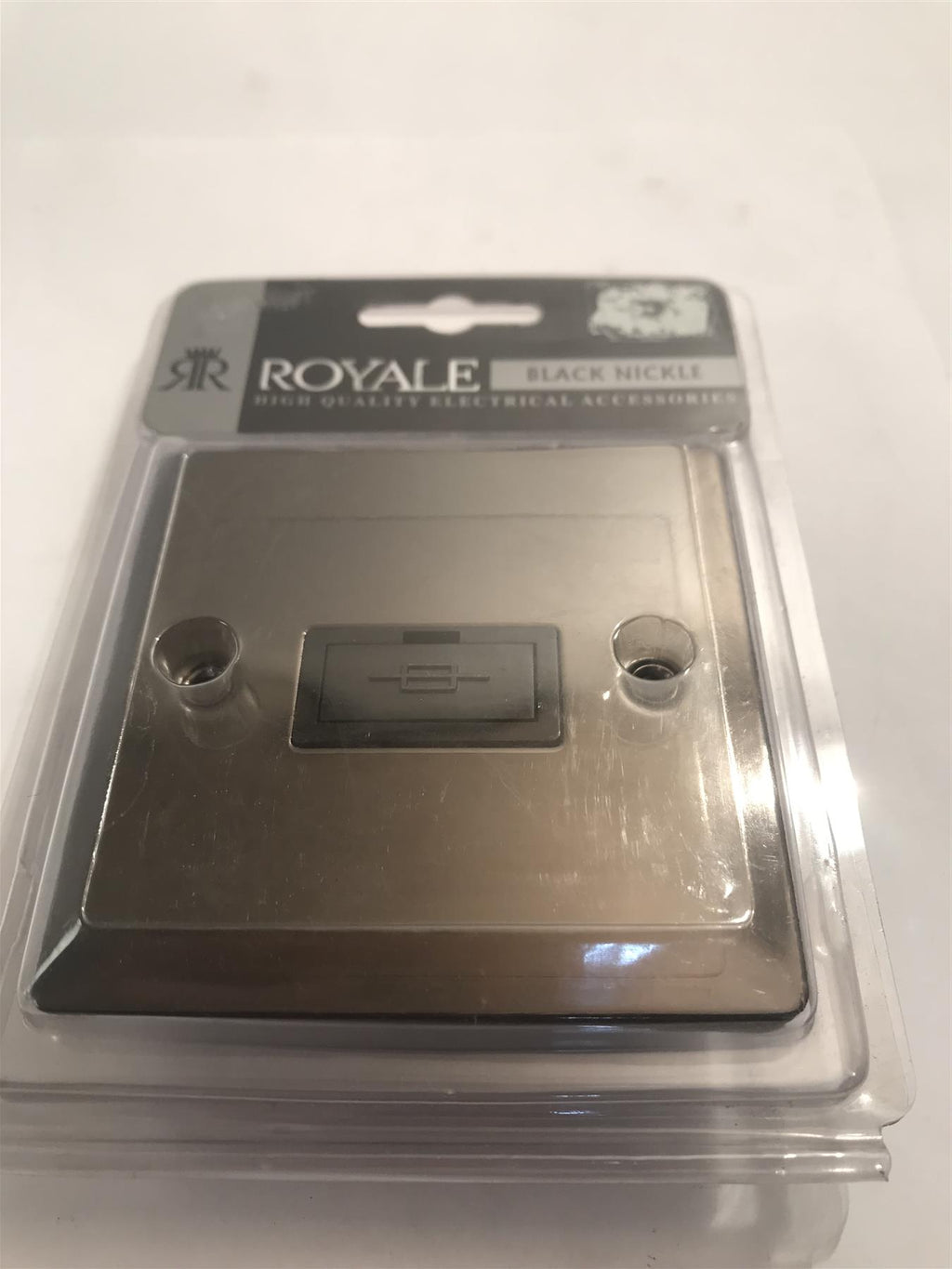Royale 13 Amp Fused Spur Black Nickle  NBFP19