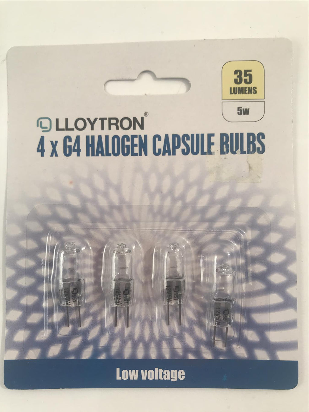 Lloytron G4 5W 35lm 2800k Capsule Bulb 2 Pin Warm White  4Pk B3208
