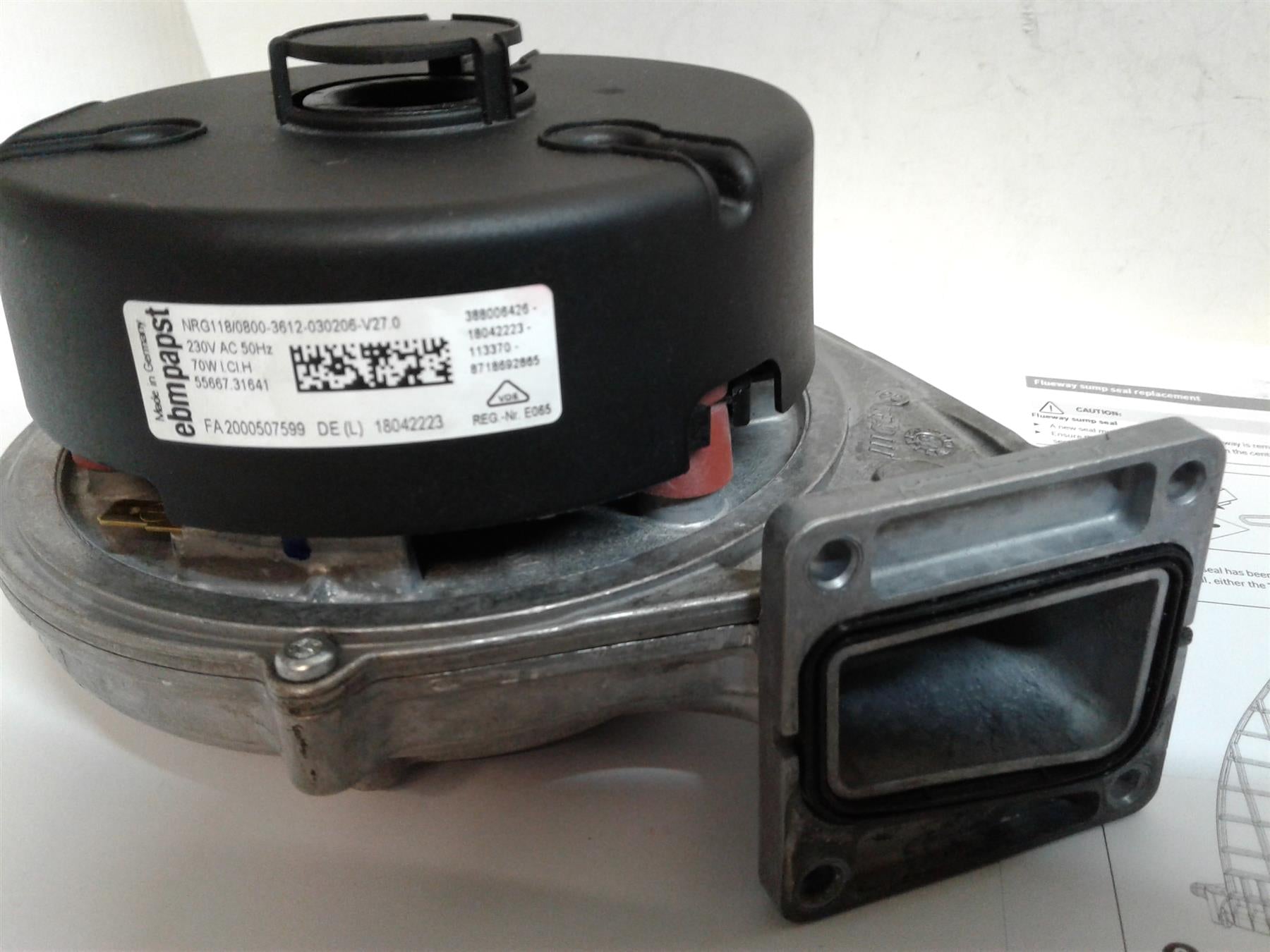 Worcester Bosch Greenstar CDi Compact Fan Assembly (8716117417)