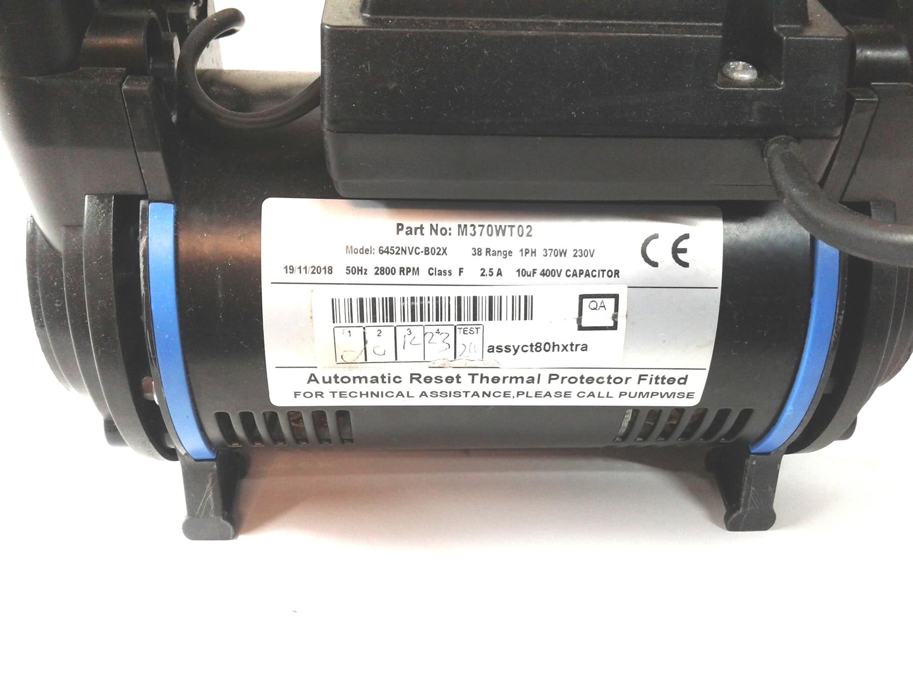 SALAMANDER CT80B BATHROOM PUMP TWIN POSITIVE HEAD 2.6 BAR