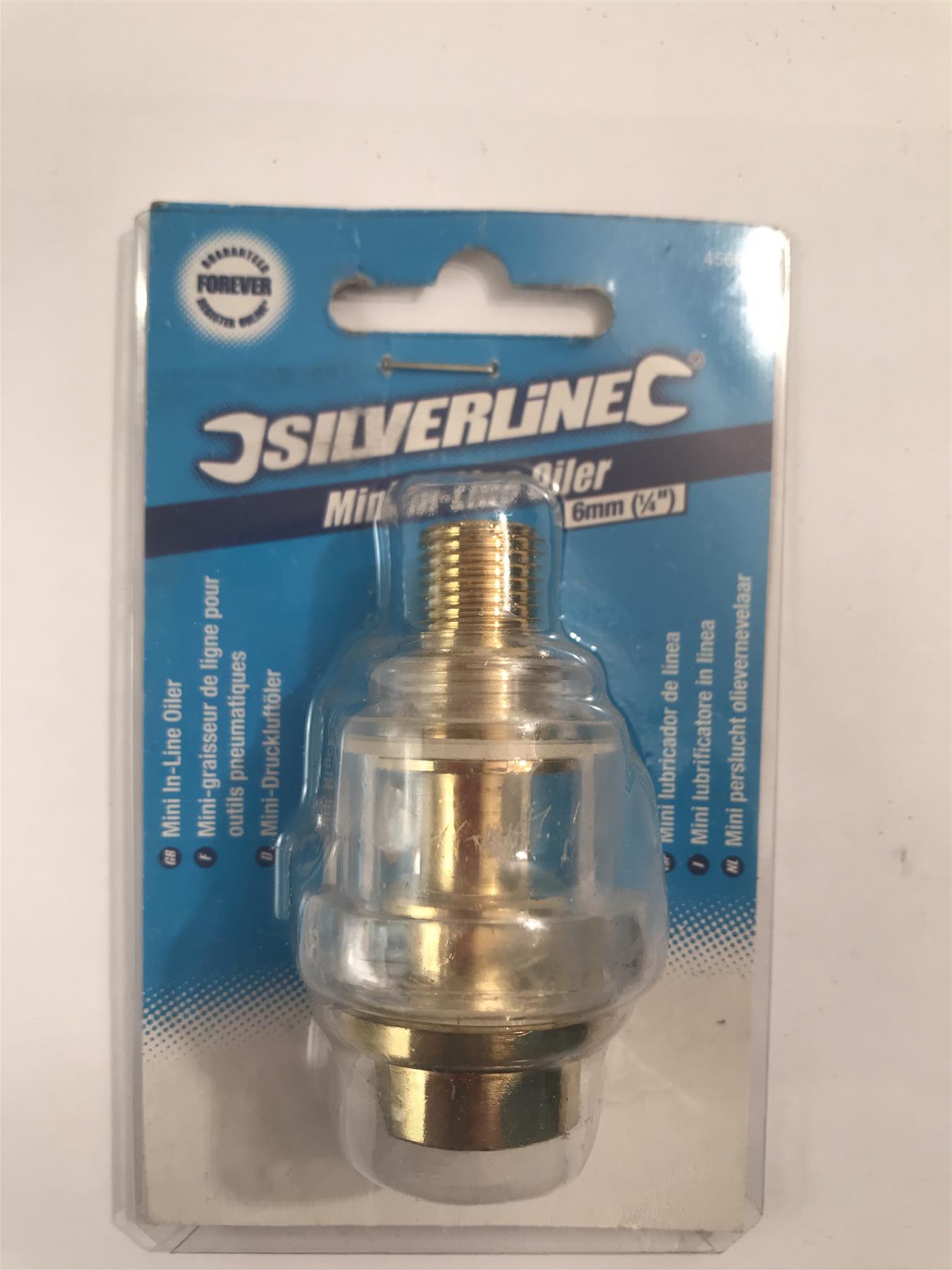 Silverline Mini In-Line Oiler 6mm (1/4") BSP 456965