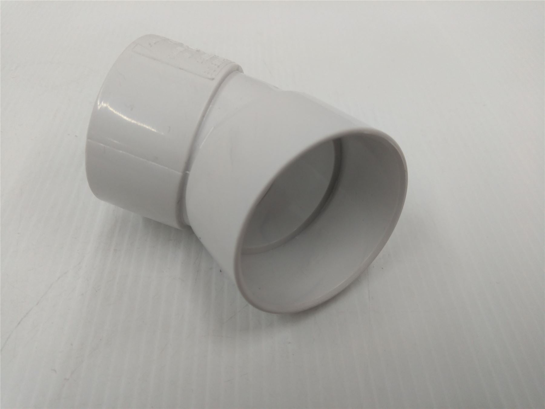 NEW PLUMB CENTER 43mm 45 DEG DEGREE WHITE PLASTIC FITTING PACK OF 9