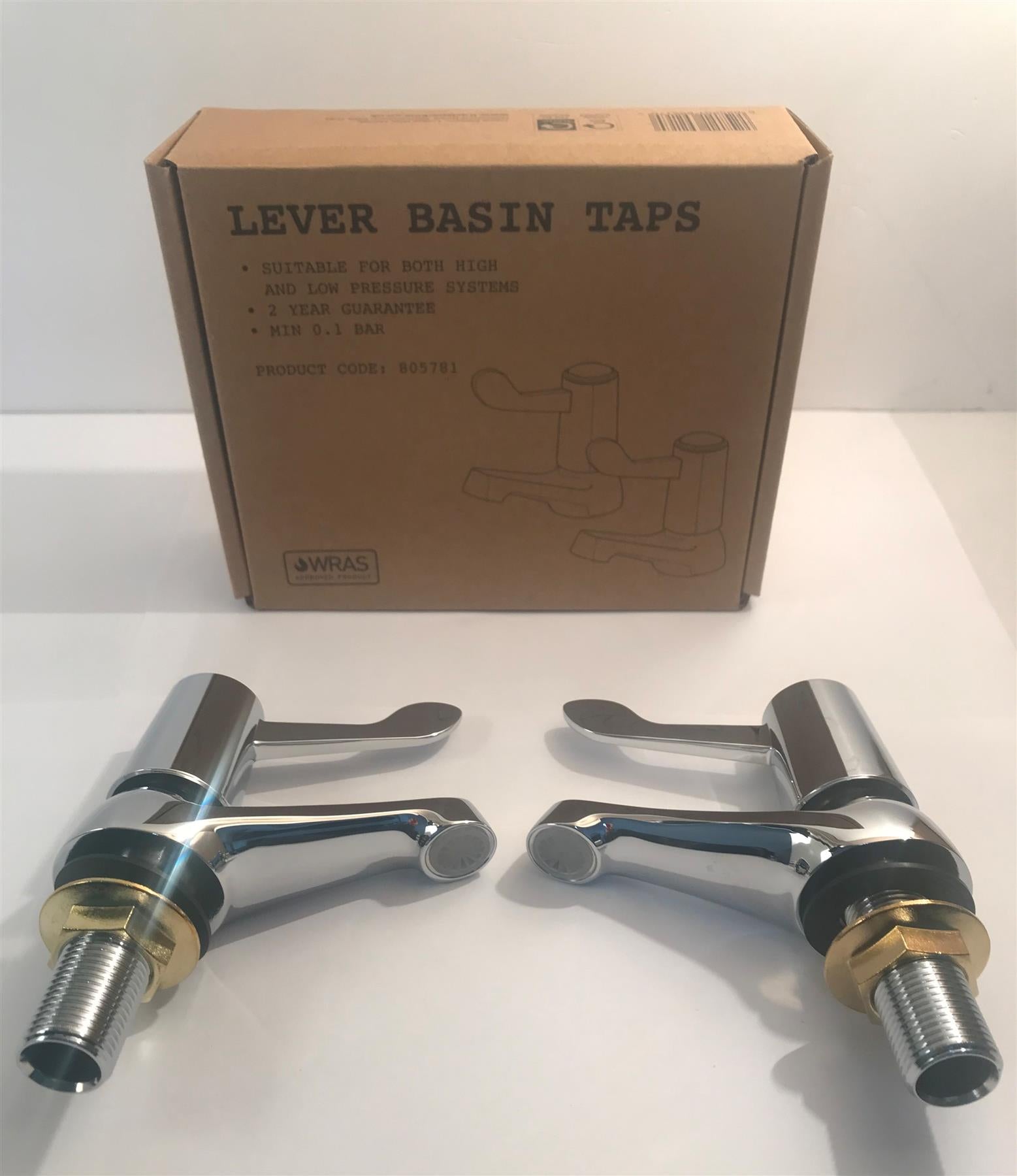 Chrome Lever Basin Taps  805781