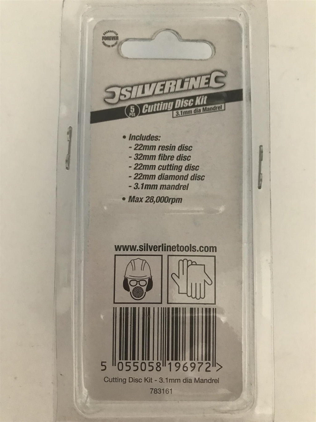 Silverline 5pc Cutting Disc Kit 3.1mm dia Mandrel  783161