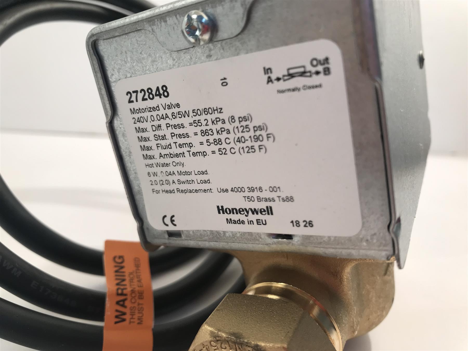 Honeywell 272848/U 22mm 2 Port Zone Valve