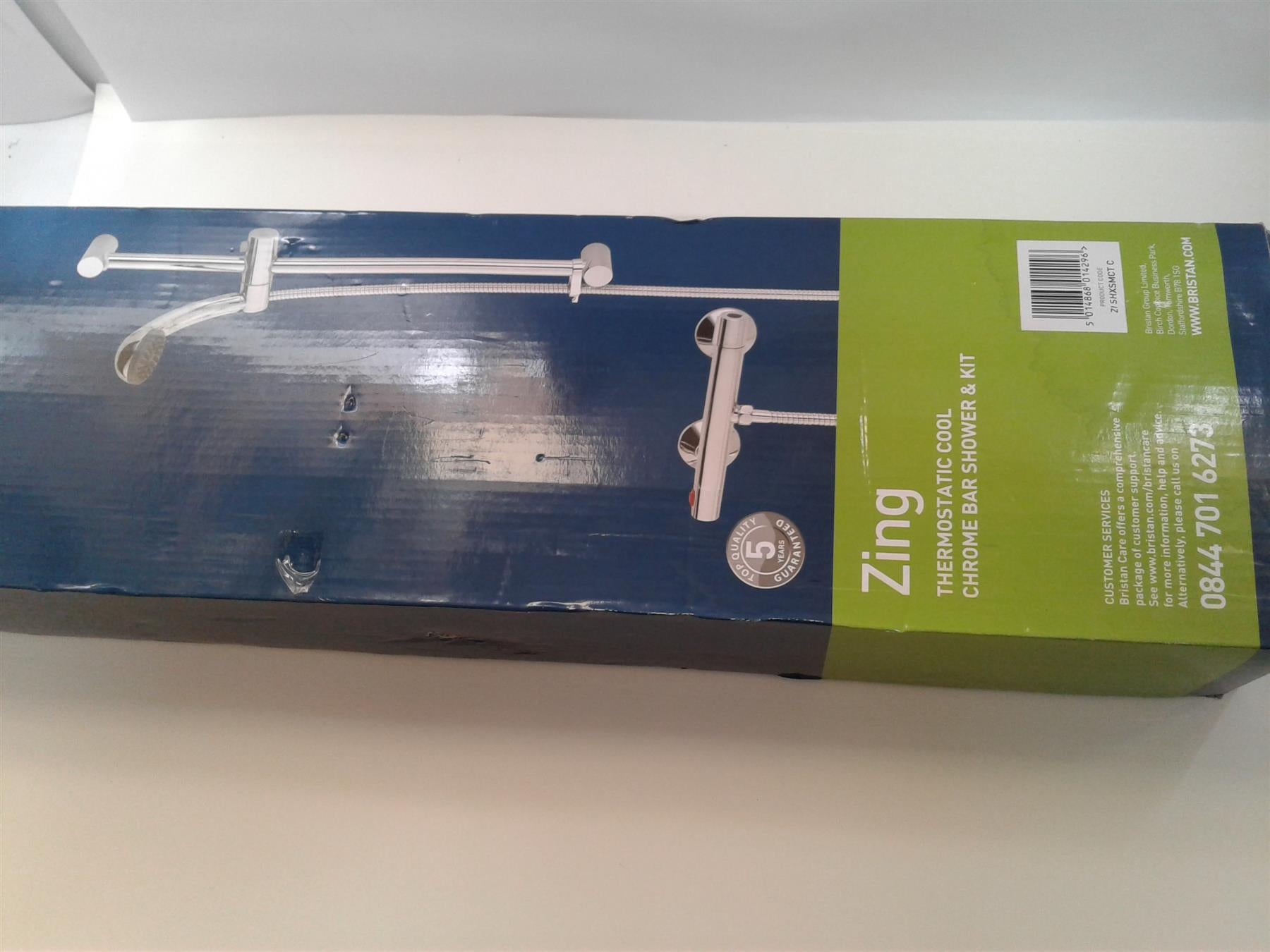 New Bristan ZI SHXSMCT C Zing Cool Touch Bar Shower Kit